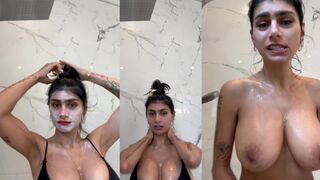 Mia Khalifa Shower Strip Tease PPV Video Leaked